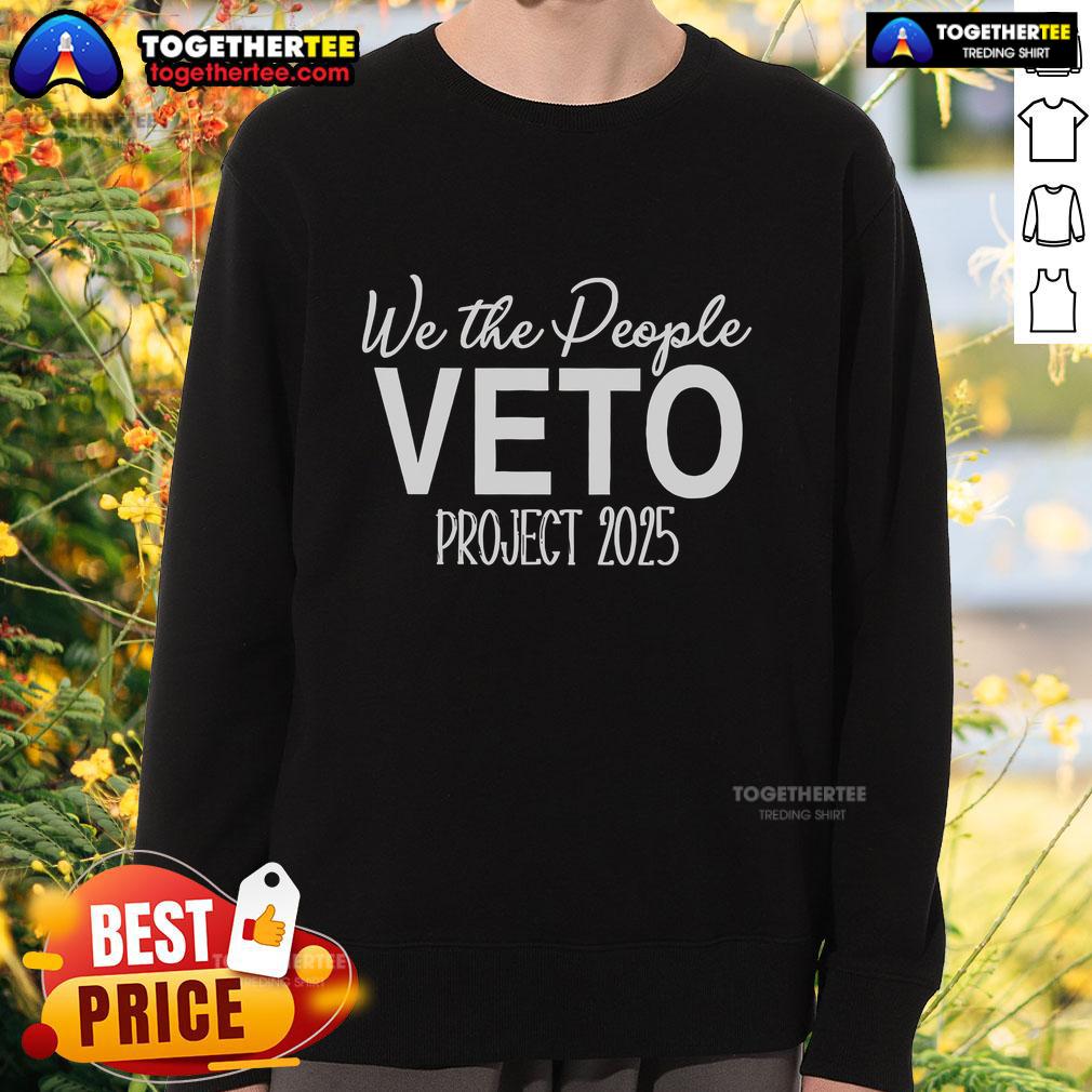 Top Hands Off We The People Veto Project 2025 T-Shirt - Image 5