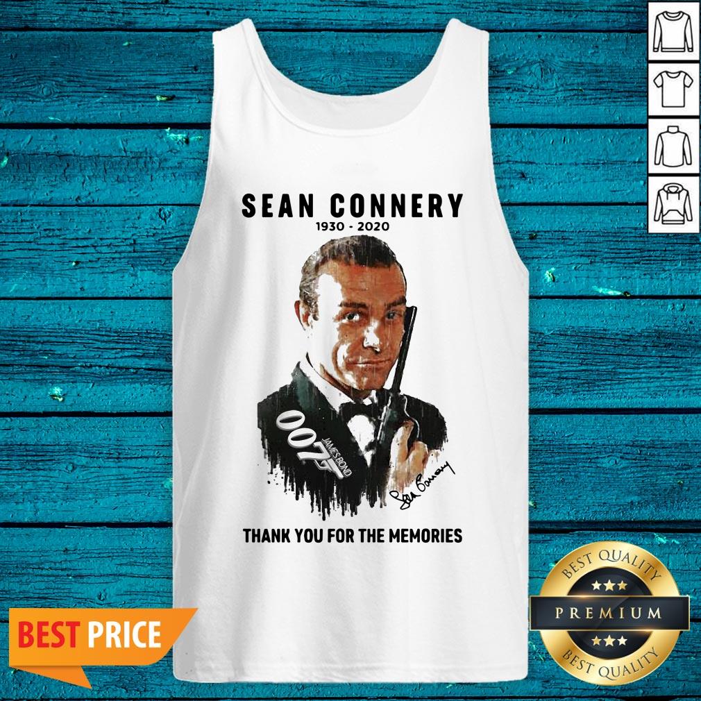 Top Sean Connery 007 1930 2020 Signature Thank You For The Memories Shirt - Image 3