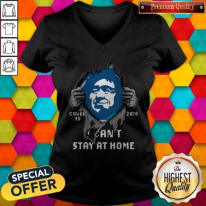 Alternative view of Blood Inside Me Alaska Airlines Covid 19 2020 I Can’t Stay At Home Shirt