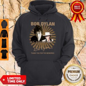 Alternative view of Nice Bob Dylan 61st Anniversary Thank You For The Memories Signature Shirt