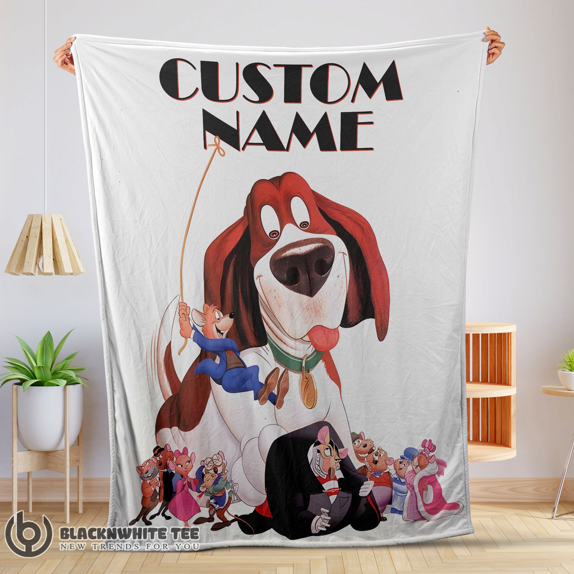 Awesome Good Personalized The Great Mouse Detective With Friends Blanket Fleece Customized Blanket