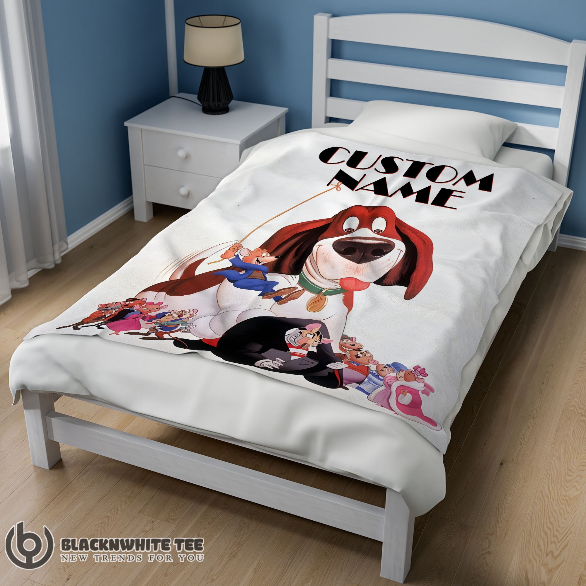 Awesome Good Personalized The Great Mouse Detective With Friends Blanket Fleece Customized Blanket - Image 2