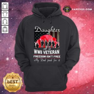 Alternative view of Hot Daughter Of A Wwii Veteran Freedom Isn’t Free My Dad Paid For It Shirt