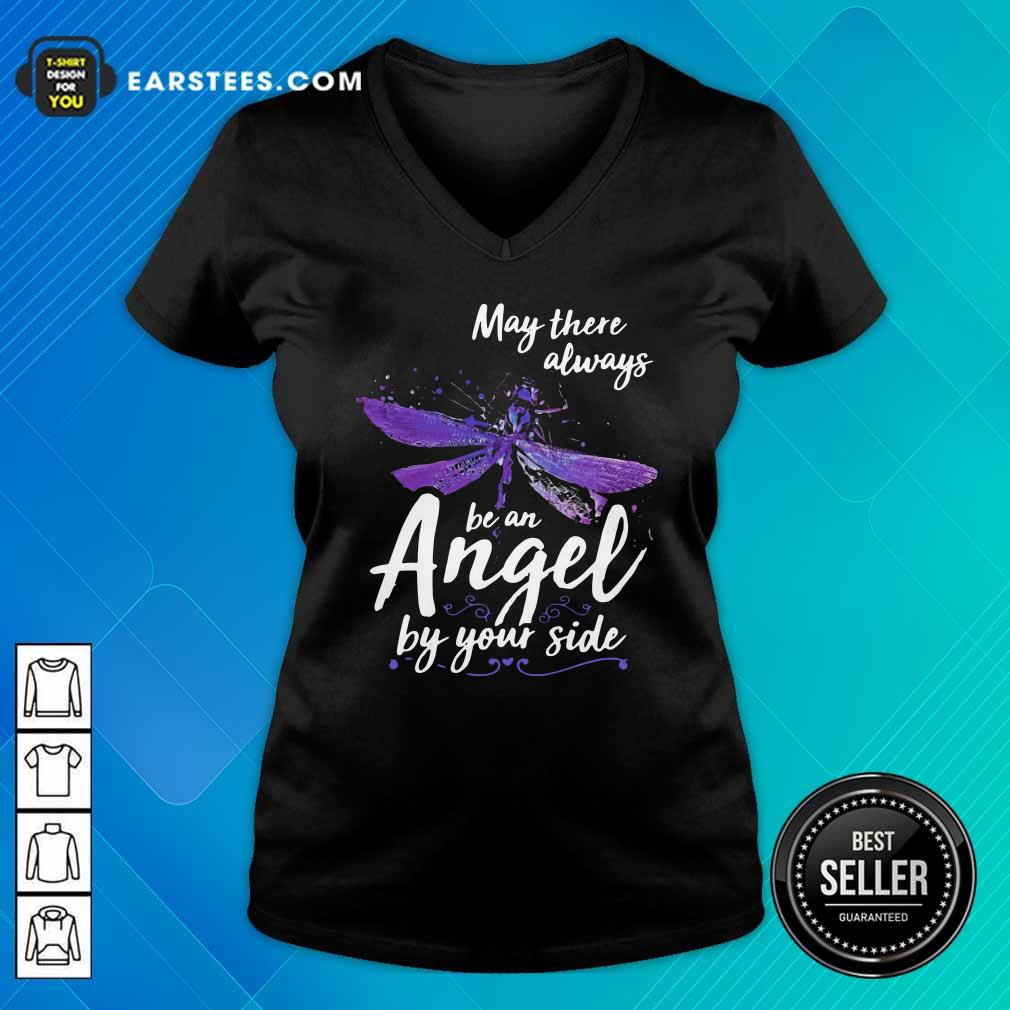 Hot Dragonfly May There Always Be An Angel By Your Side Shirt - Image 3