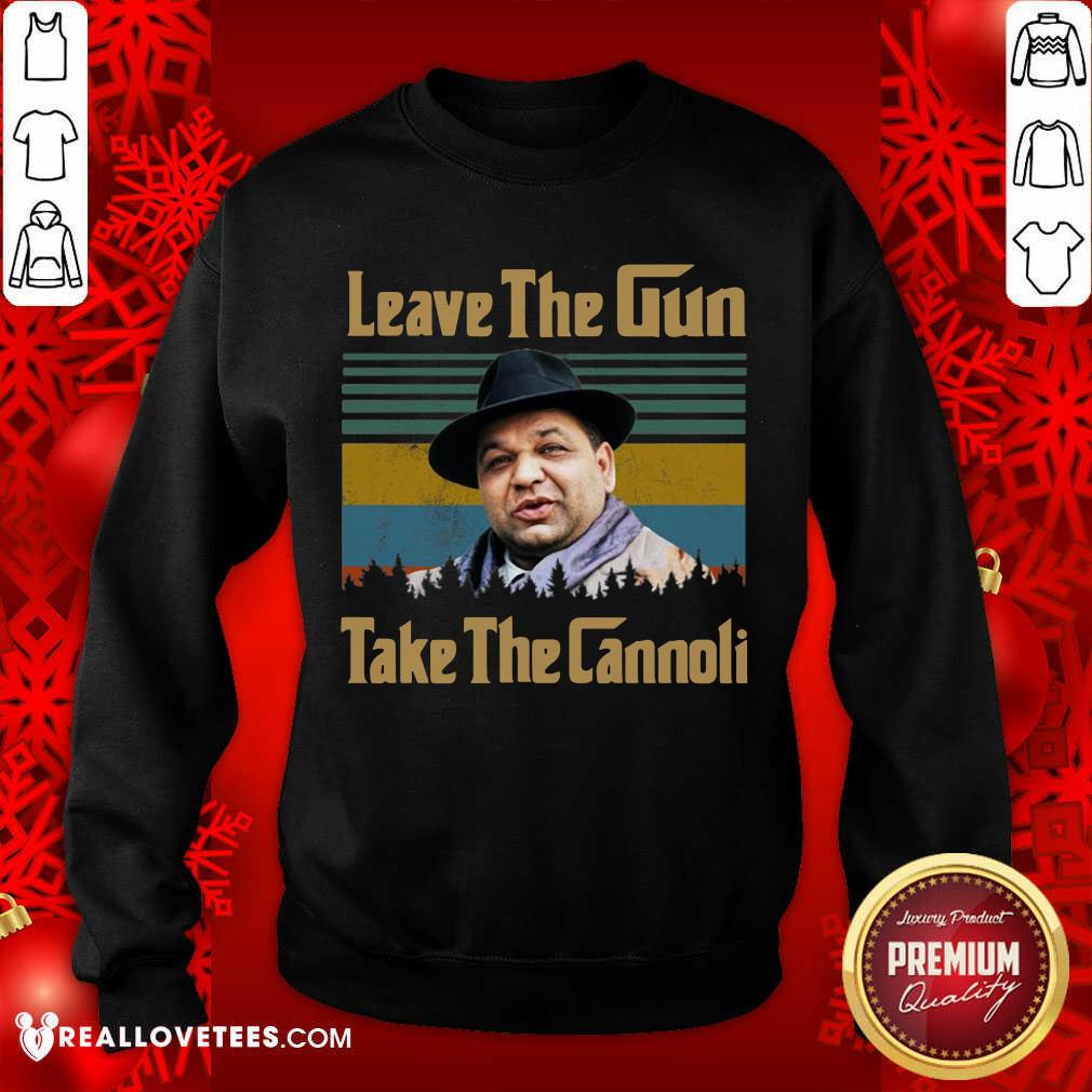 Perfect Peter Clemenza Godfather Leave The Gun Take The Cannoli Vintage Shirt - Image 3