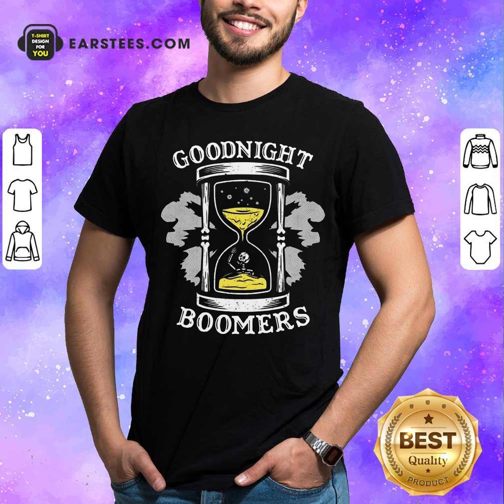 Pretty Goodnight Boomers Skeleton Shirt