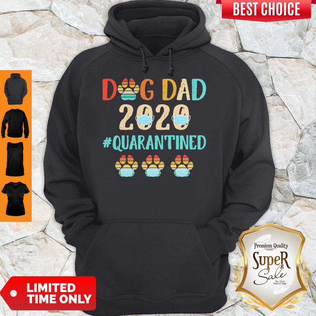 Top Dog Dad 2020 Mask #Quarantined Vintage Shirt - Image 2
