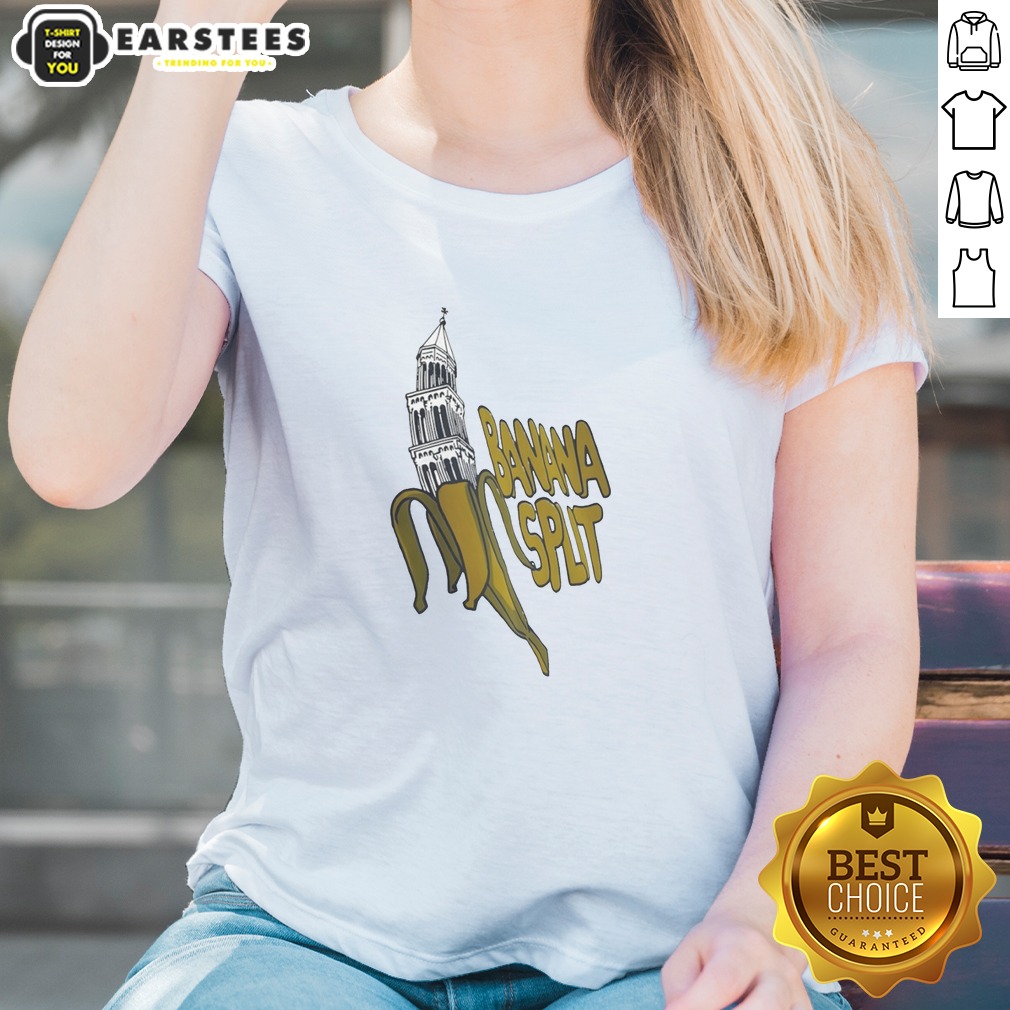 Funny Split Diocese Of Split Bell Tower Architecture And The Banana Split Shirt - Image 2
