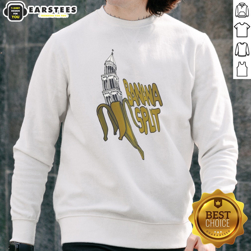 Funny Split Diocese Of Split Bell Tower Architecture And The Banana Split Shirt - Image 4