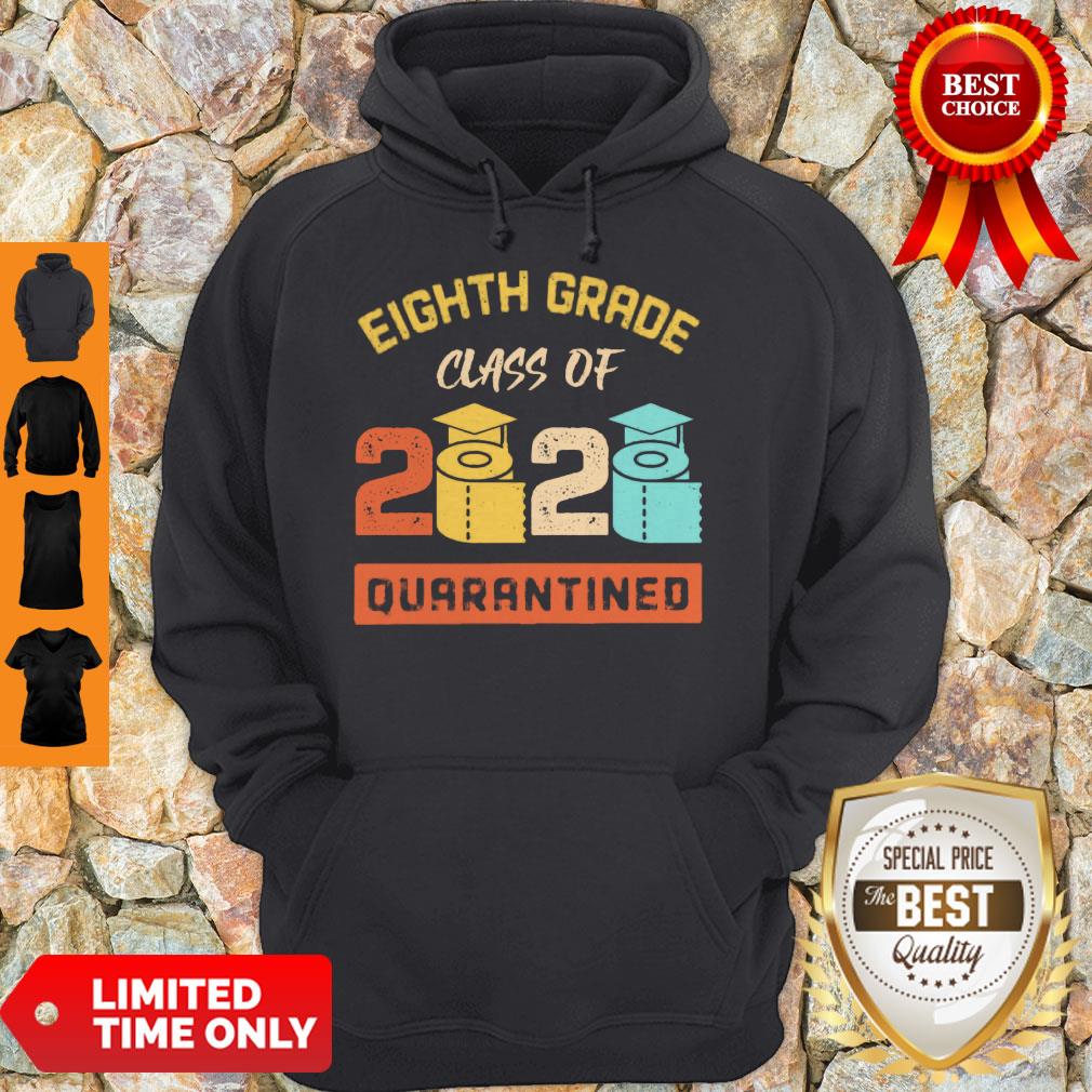 Top Eighth Grade Class Of 2020 Toilet Paper Quarantined Shirt - Image 2