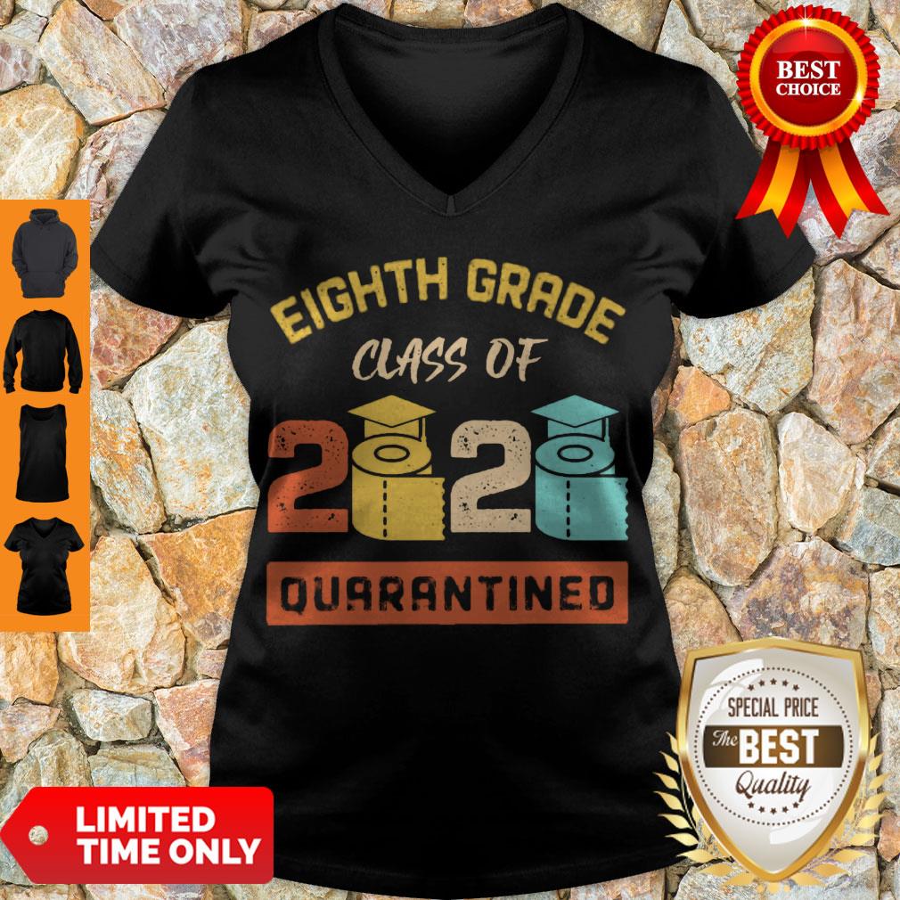 Top Eighth Grade Class Of 2020 Toilet Paper Quarantined Shirt - Image 5
