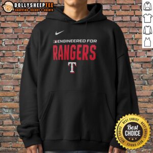 Alternative view of Official Engineered For Texas Rangers MLB Logo T-Shirt