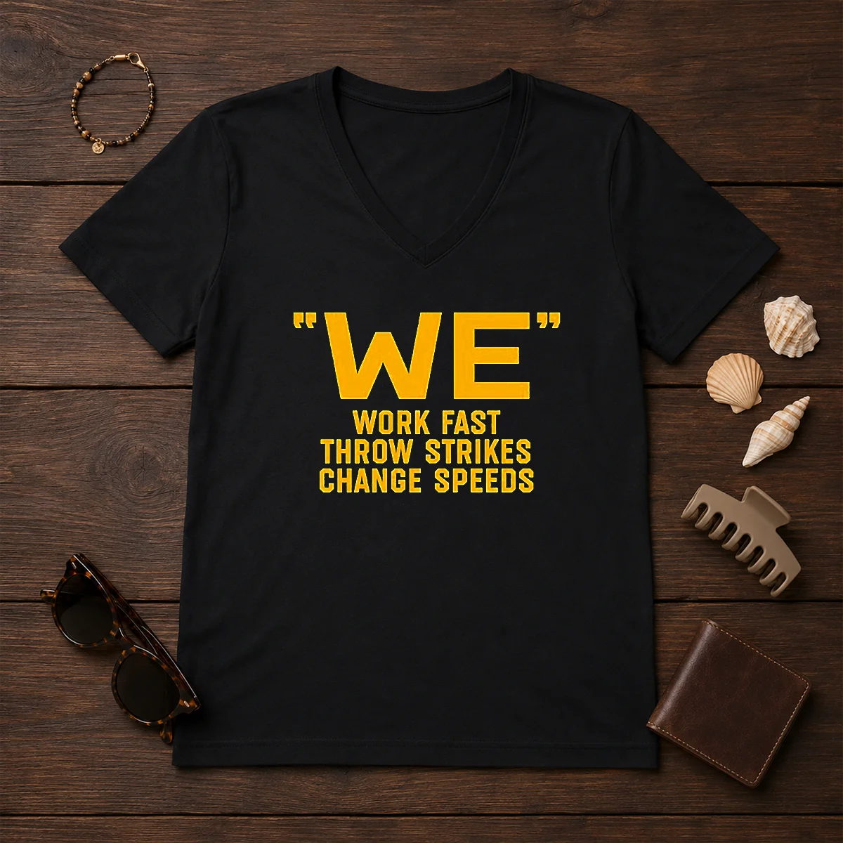 Premium Pitching Philosophy We Work Fast Throw Strikes Change Speeds Shirt - Image 2