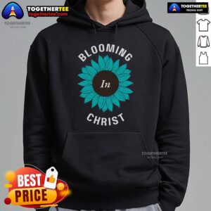 Alternative view of Premium Blooming In Christ Hebrews 678 Christian Growth T-Shirt
