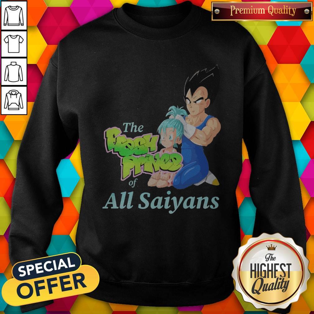Vegeta And Bulma The Fresh Prince Of All Saiyans Shirt - Image 4