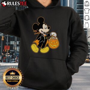 Alternative view of Good Mickey Mouse Halloween Dracula Pumpkin Candy Glow T-Shirt