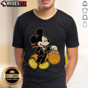Good Mickey Mouse Halloween Dracula Pumpkin Candy Glow T-Shirt