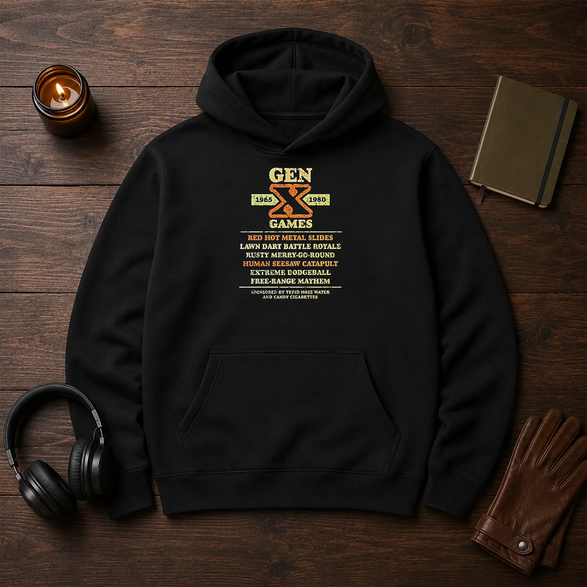 Top Gen X Games 1965 1980 Red Hot Metal Slides Shirt - Image 5