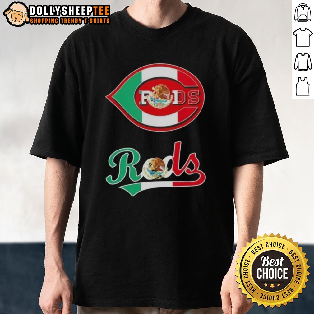 Hot Cincinnati Reds Baseball X Mexican Flag T-Shirt