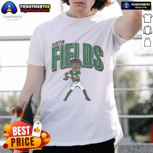 Official Justin Fields New York Jets Cartoon T-Shirt