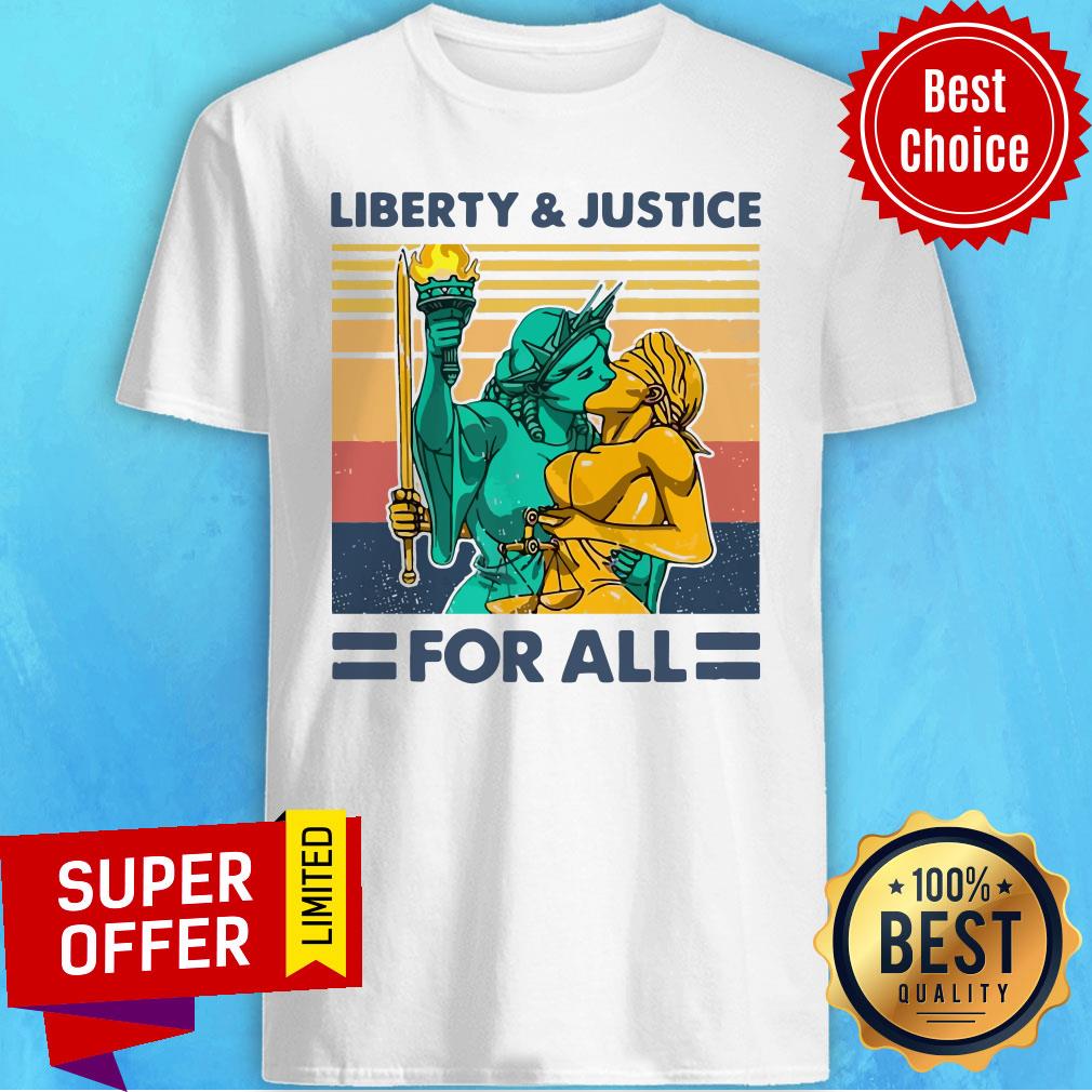 Official LGBT Liberty And Justice For All Shirt