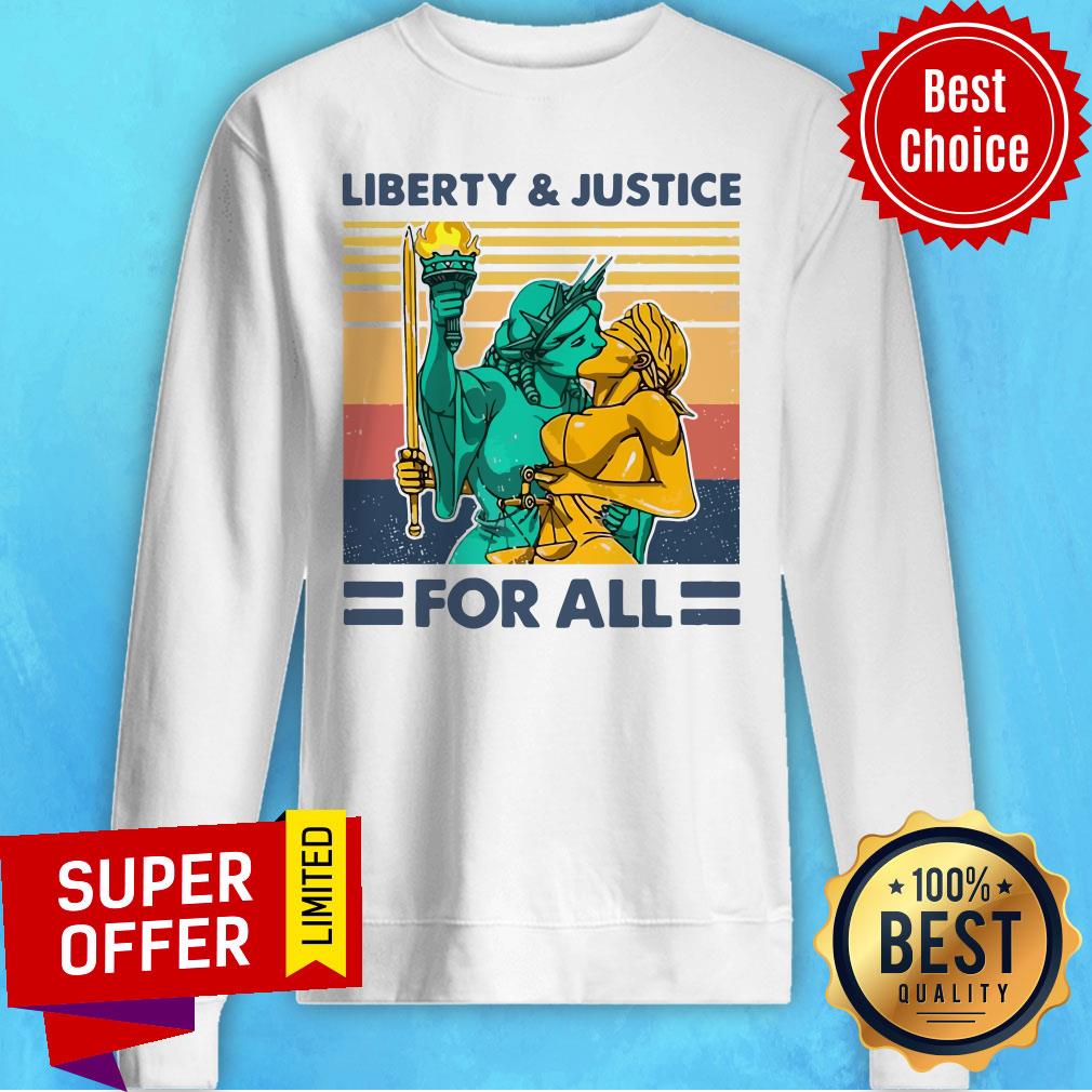 Official LGBT Liberty And Justice For All Shirt - Image 2
