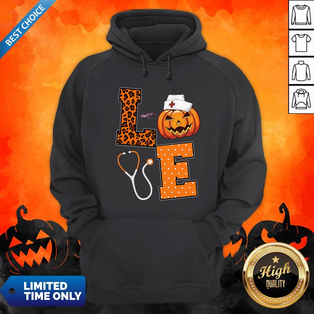 Awesome Love Nurse Pumpkin Shirt - Image 5