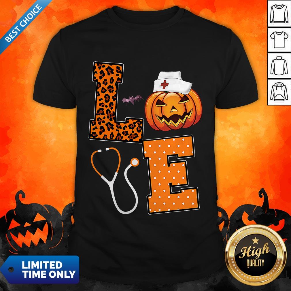 Awesome Love Nurse Pumpkin Shirt
