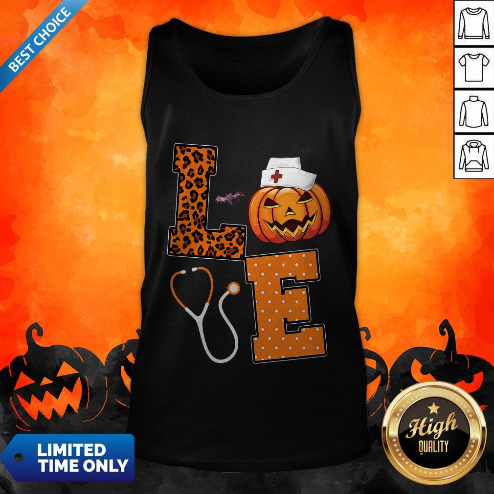 Awesome Love Nurse Pumpkin Shirt - Image 3