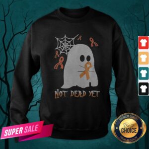Alternative view of Awesome Not Dead Yet Ghost Halloween Shirt