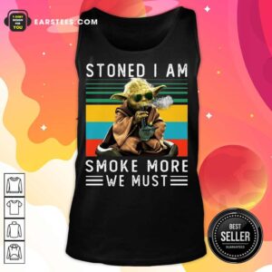 Alternative view of Baby Yoda Stoned I Am Smoke More We Must Vintage Shirt