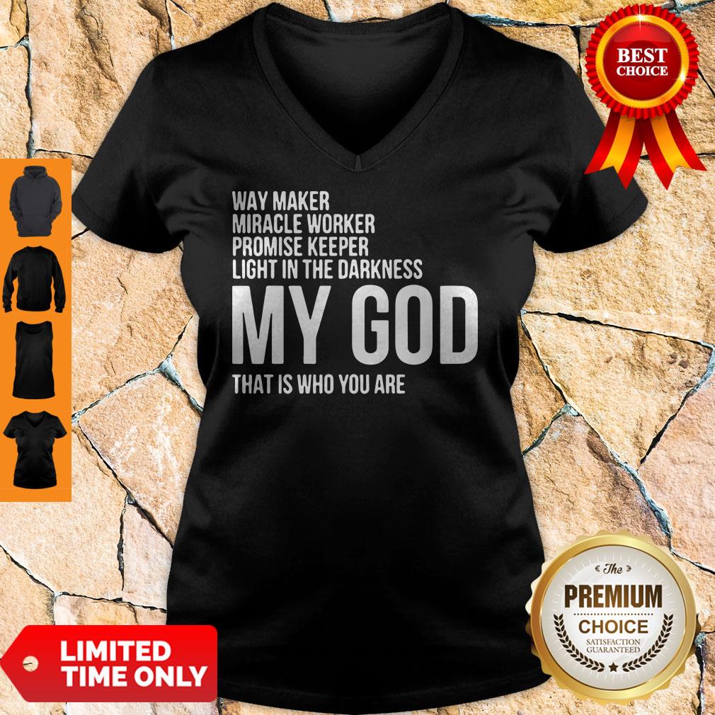 Pretty Way Maker Miracle Worker My God Shirt - Image 3