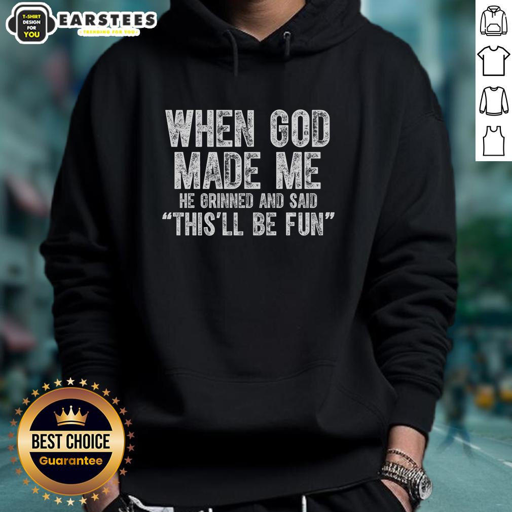 Awesome When God Made Funny Christian Faith Religious T-Shirt - Image 2