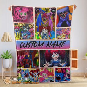 Official Perfect Poppy Playtime Miss Poppy With Friends Horror Blanket Fleece Customized Blanket