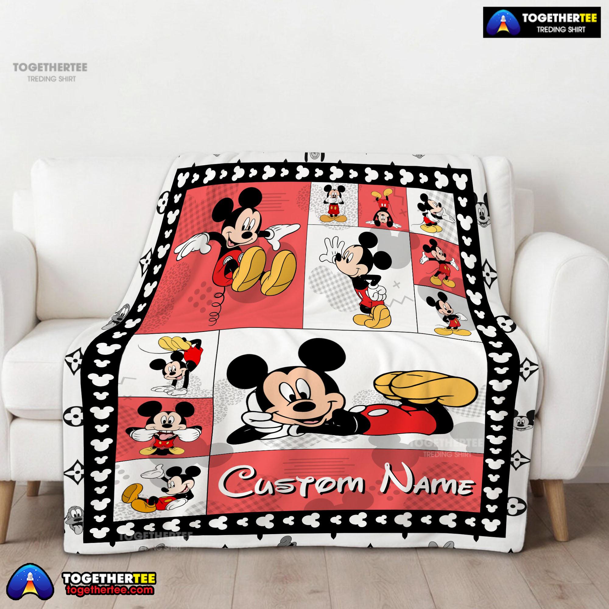 Disney Cartoon Mickey Mouse Blanket Fleece Customized Blanket - Image 2
