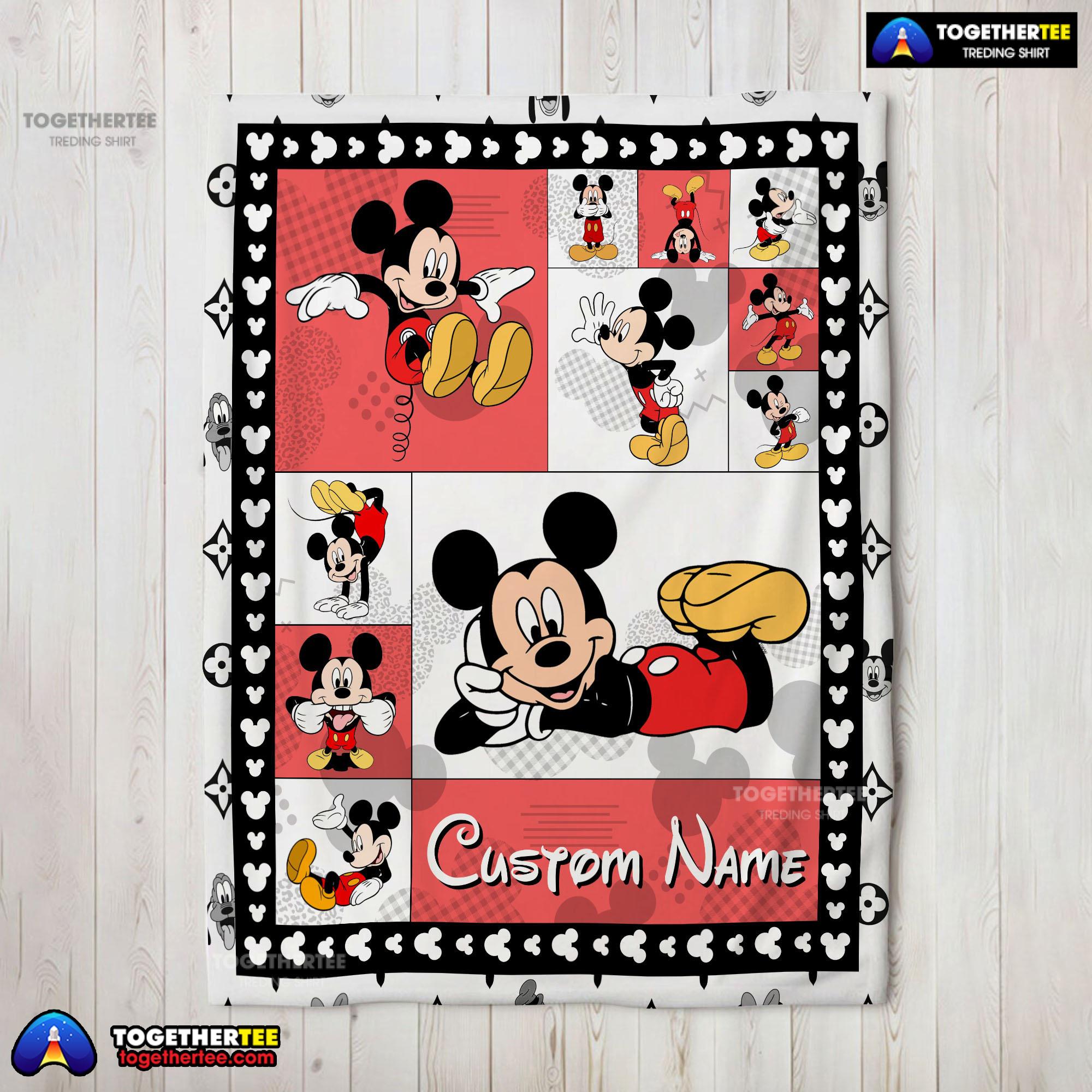 Disney Cartoon Mickey Mouse Blanket Fleece Customized Blanket