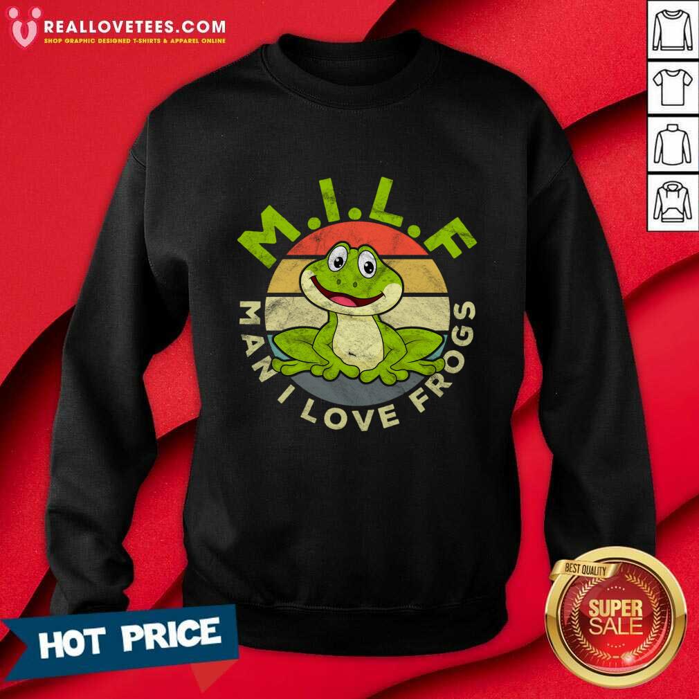 MILF Man I Love Frogs Vintage Shirt - Image 3