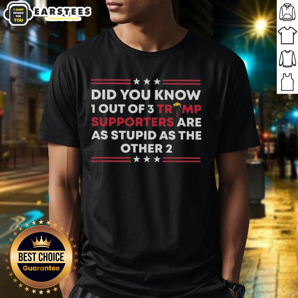 Top Did You Know 1 Out Of 3 Trump Supporters Are As Stupid As The Other 2 T-Shirt