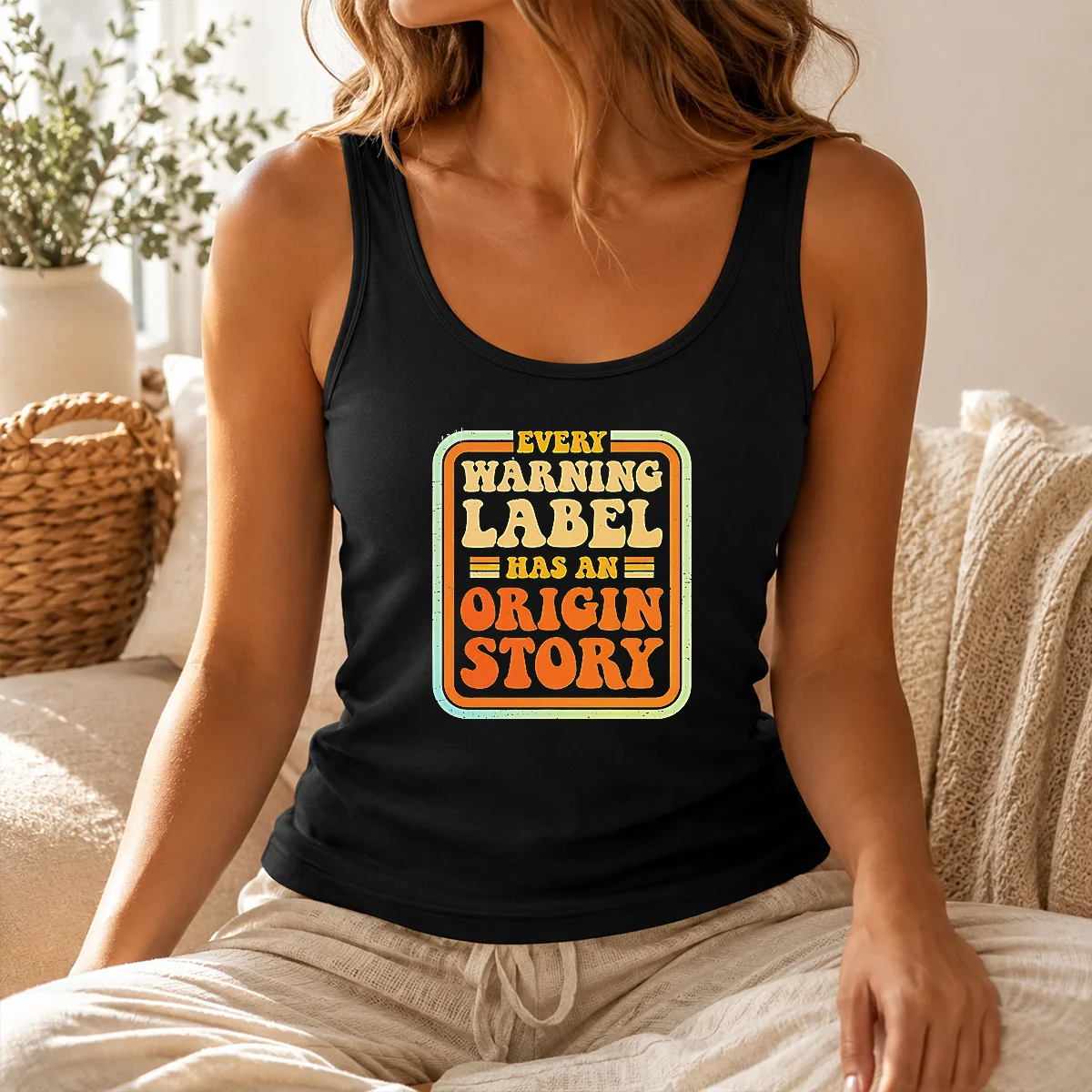 Good Funny Every Warning Label Has An Origin Story Retro Shirt - Image 3