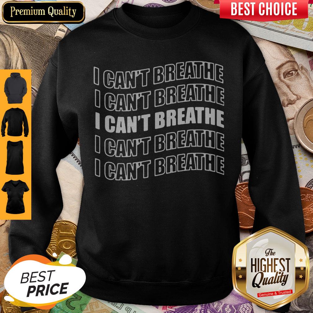 Official George Floyd I Can't Breathe Shirt - Image 5