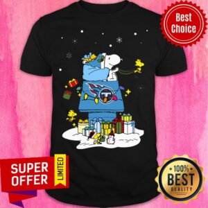 Tennessee Titans Santa Snoopy Wish You A Merry Christmas Shirt