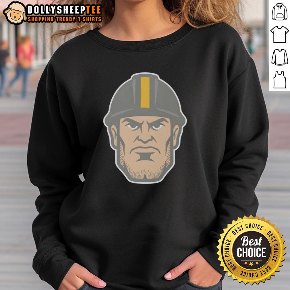 Nice Pittsburgh Steelers Steel Head Adult Logo T-Shirt - Image 5