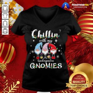 Alternative view of Cute Christmas Santa Gnomies Apparel Chilling With Kindergarten T-Shirt