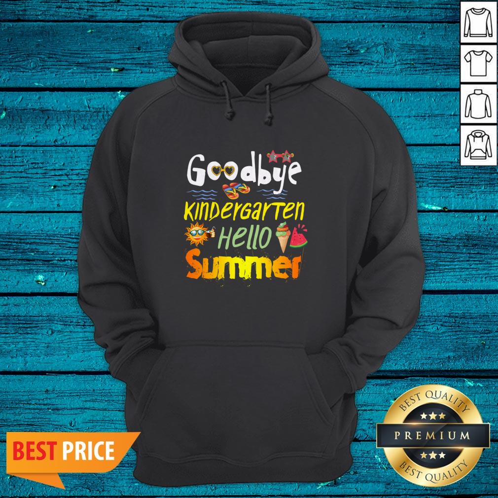 Premium Goodbye Kingdergarten Hello Summer Shirt - Image 3