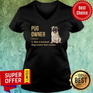 Alternative view of Pug Dog Owner Like A Normal Dog But Cooler Shirt