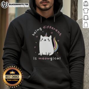 Alternative view of Good Being Different Is Meowgical T-Shirt