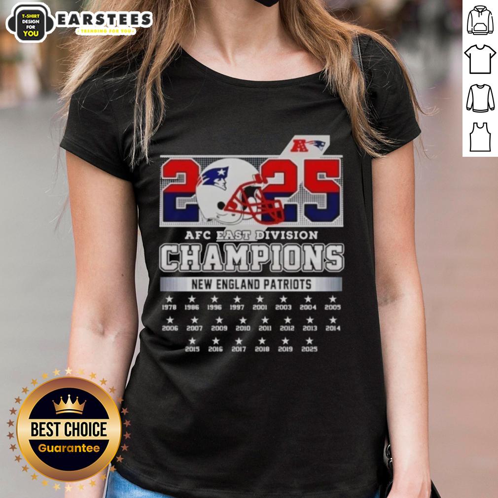 Nice New York Patriots Football Helmet AFC East Division Champions 2025 T-Shirt - Image 3