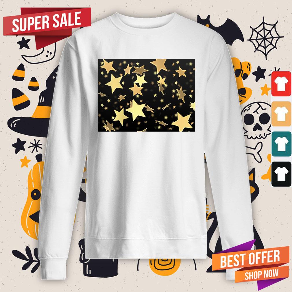 Black And Gold Star Merchandise Day Of The Dead Shirt - Image 4