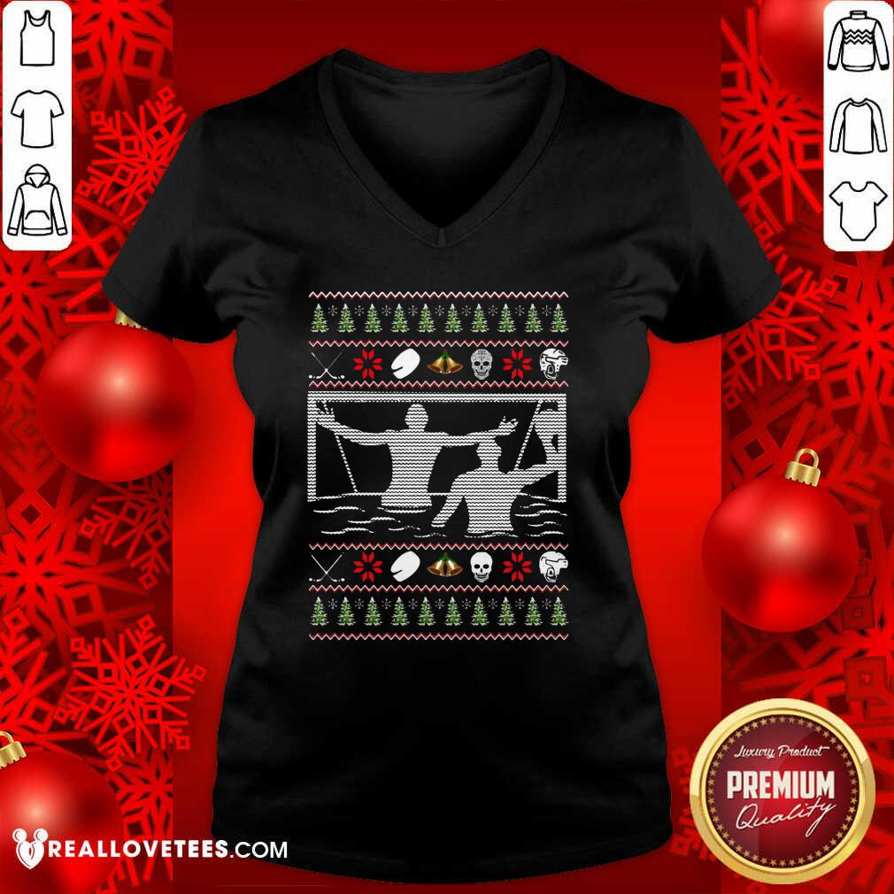 Beautiful Water Polo Ugly Christmas Shirt - Image 5