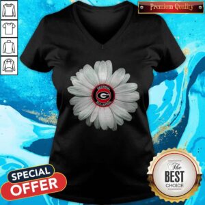 Alternative view of Official Georgia Bulldogs Daisy Flower Shirt